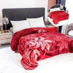Patură Groasă, cu doua fete dimensiune, Rosu, 200x240, Cod: P71