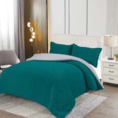 Pilota Cocolino cu Blanita Model Tip Tricot, 200x230cm + 2 Fete de Perna 50x70cm, Diverse Culori