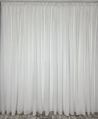 Perdea triplu voal ivoire, material plin ca textura, nesifonabila