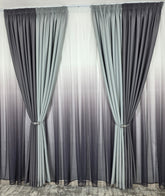 Draperie Leo gri deschis cu gri inchis blackout 98%(fara perdea)
