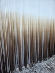 Perdea in degrade maro crem, model Sahara