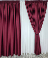 Draperie simpla bordo blackout 98%