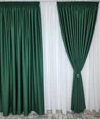 Draperie simpla verde blackout 90%