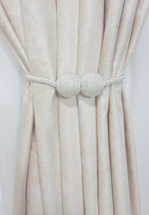 Set magneti cu fir lung bilute, ivoire material textil(2bucati)