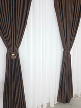 Draperie la reducere soft wenge, varianta mai usoara a catifelei, ieftina la preț avantajos