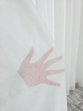 Perdea simpla crem in cristal, material plin ca textura, material nesifonabil