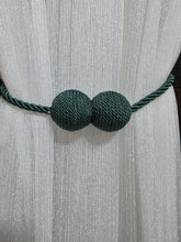 Set magneti cu fir lung bilute, verde smarald material textil(2bucati)