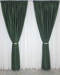 Draperie catifea verde olive Blackout 90%