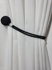 Set magneti cu fir lung, negru material textil(2bucati)