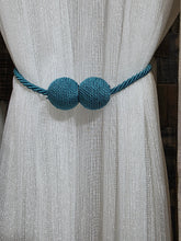 Set magneti cu fir lung bilute, turcoaz textil(2bucati)