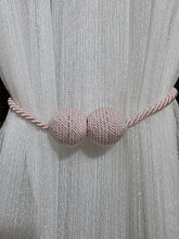 Set magneti cu fir lung bilute, roz material textil(2bucati)