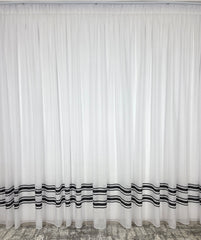 Draperie din catifea alba blackout 70%