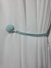 Set magneti cu fir lung, albastru celest material textil(2bucati)