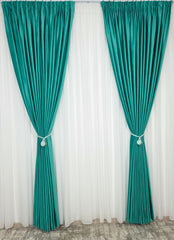 Draperie Verde Marin din catifea blackout 90%