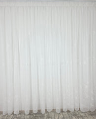 Perdea alba din material plin ca textura, model Rita