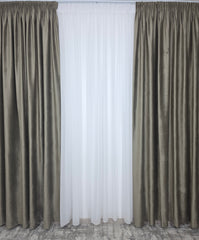 Draperia din catifea Cafea cu Lapte blackout 90%