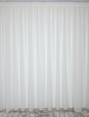 Perdea simpla crem in cristal, material plin ca textura, material nesifonabil