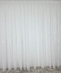 Perdea alba din material plin ca textura, model Mia