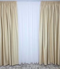 Draperie Rolex Catifea Crem Auriu cu Sclipici Auriu – Draperie eleganta pentru living si dormitor, confectionata pe comanda, ideala pentru canapele crem, mobilier maro sau decoruri bej si accente aurii