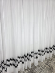 Draperie din catifea alba blackout 70%