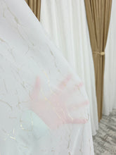 Perdea Valentina din matase moale premium plina cu insertii aurii, varianta 1