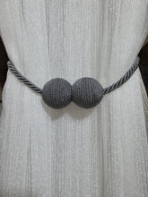 Set magneti cu fir lung bilute, gri textil(2bucati)