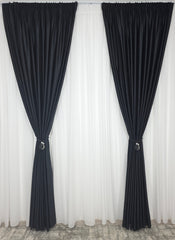Draperie catifea neagra Blackout 90%
