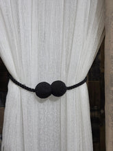 Set magneti cu fir lung bilute, negru material textil(2bucati)