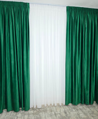 Draperie catifea verde smarald Blackout 90%