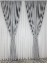 Set Los Angeles Gri Deschis: Perdea Alba Simpla si Draperie Tip Nisip