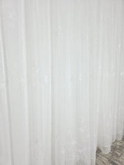 Perdea alba din material plin ca textura, model Rita