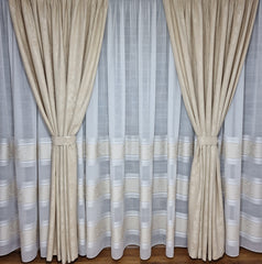 Perdea din in cristal, model Lavinia - CASABLANCA Perdea din in cristal, model Lavinia Casa Blanca Curtains & Drapes 60.00 CASABLANCA CASABLANCA