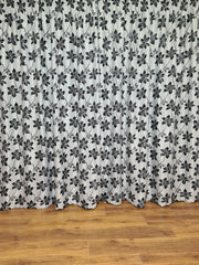 Draperie gri negru model crizantema - CASABLANCA Draperie gri negru model crizantema Casa Blanca Curtains & Drapes 45.00 CASABLANCA  CASABLANCA