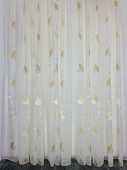 Perdea sable crem cu flori, model Mario, nu necesita calcare - CASABLANCA Perdea sable crem cu flori, model Mario, nu necesita calcare Casa Blanca Curtains & Drapes 40.00 CASABLANCA  CASABLANCA