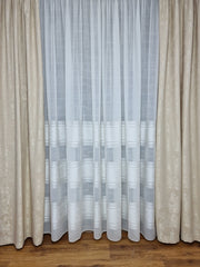 Set perdea ivory din in cristal si draperie crem, model Florica - CASABLANCA Set perdea ivory din in cristal si draperie crem, model Florica Casa Blanca Curtains & Drapes 440.00 CASABLANCA  CASABLANCA