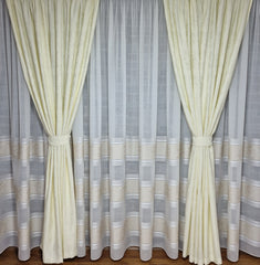 Draperie ivory texturata cu aspect de vopsea decorativa - CASABLANCA Draperie ivory texturata cu aspect de vopsea decorativa Casa Blanca Curtains & Drapes 55.00 CASABLANCA  CASABLANCA