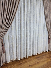 Set perdea din in si draperie tip vopsea decorativa, model Catalina, varianta grej - CASABLANCA Set perdea din in si draperie tip vopsea decorativa, model Catalina, varianta grej CASABLANCA  440.00 CASABLANCA  CASABLANCA