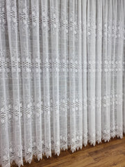Set perdea broderie sparta si draperie catifea turcoaz, model Eva - CASABLANCA Set perdea broderie sparta si draperie catifea turcoaz, model Eva Casa Blanca Curtains & Drapes 735.00 CASABLANCA  CASABLANCA