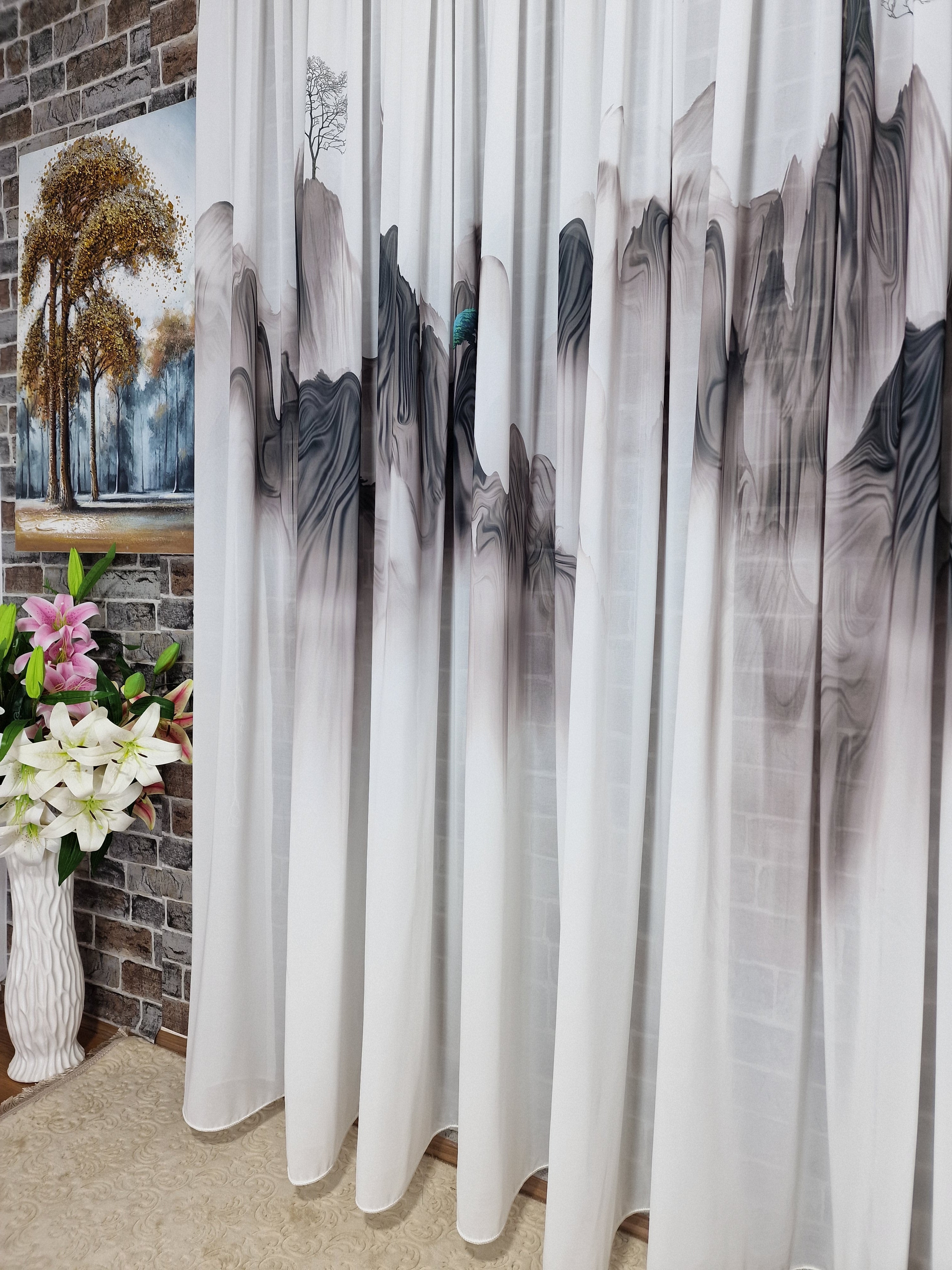 Perdea din matase, model muntii, material plin ca textura - CASABLANCA Perdea din matase, model muntii, material plin ca textura CASABLANCA  65.00 CASABLANCA  CASABLANCA