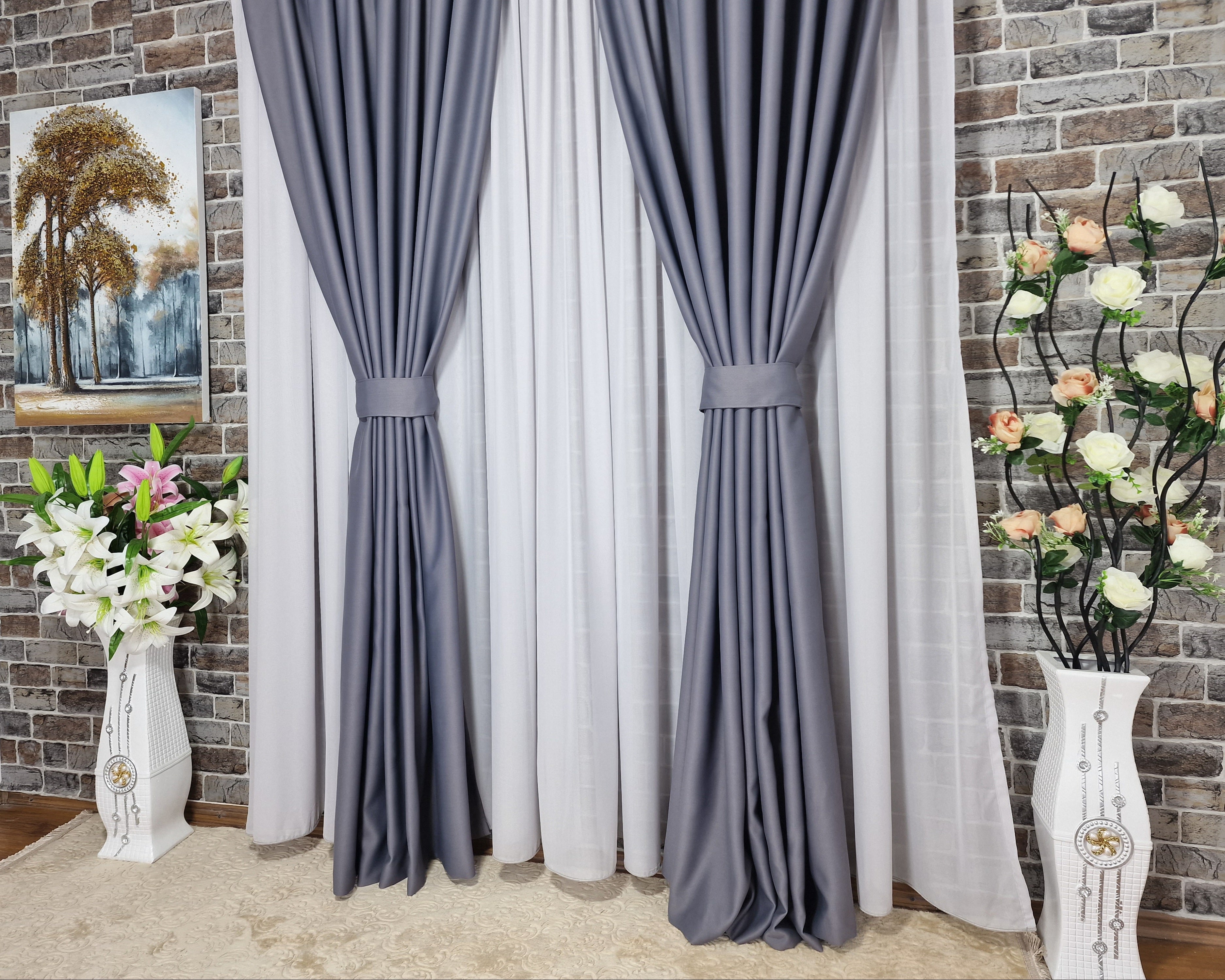Set perdea din matase gri si draperie gri 100% blackout - CASABLANCA Set perdea din matase gri si draperie gri 100% blackout Casa Blanca Curtains & Drapes 385.00 CASABLANCA  CASABLANCA