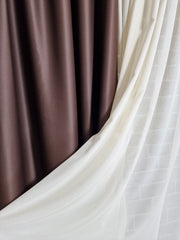 Set perdea din matase crem si draperie maro 100% blackout - CASABLANCA Set perdea din matase crem si draperie maro 100% blackout Casa Blanca Curtains & Drapes 385.00 CASABLANCA  CASABLANCA