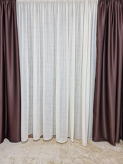 Set perdea din matase crem si draperie maro 100% blackout - CASABLANCA Set perdea din matase crem si draperie maro 100% blackout Casa Blanca Curtains & Drapes 385.00 CASABLANCA  CASABLANCA