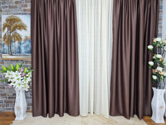 Set perdea din matase crem si draperie maro 100% blackout - CASABLANCA Set perdea din matase crem si draperie maro 100% blackout Casa Blanca Curtains & Drapes 385.00 CASABLANCA  CASABLANCA