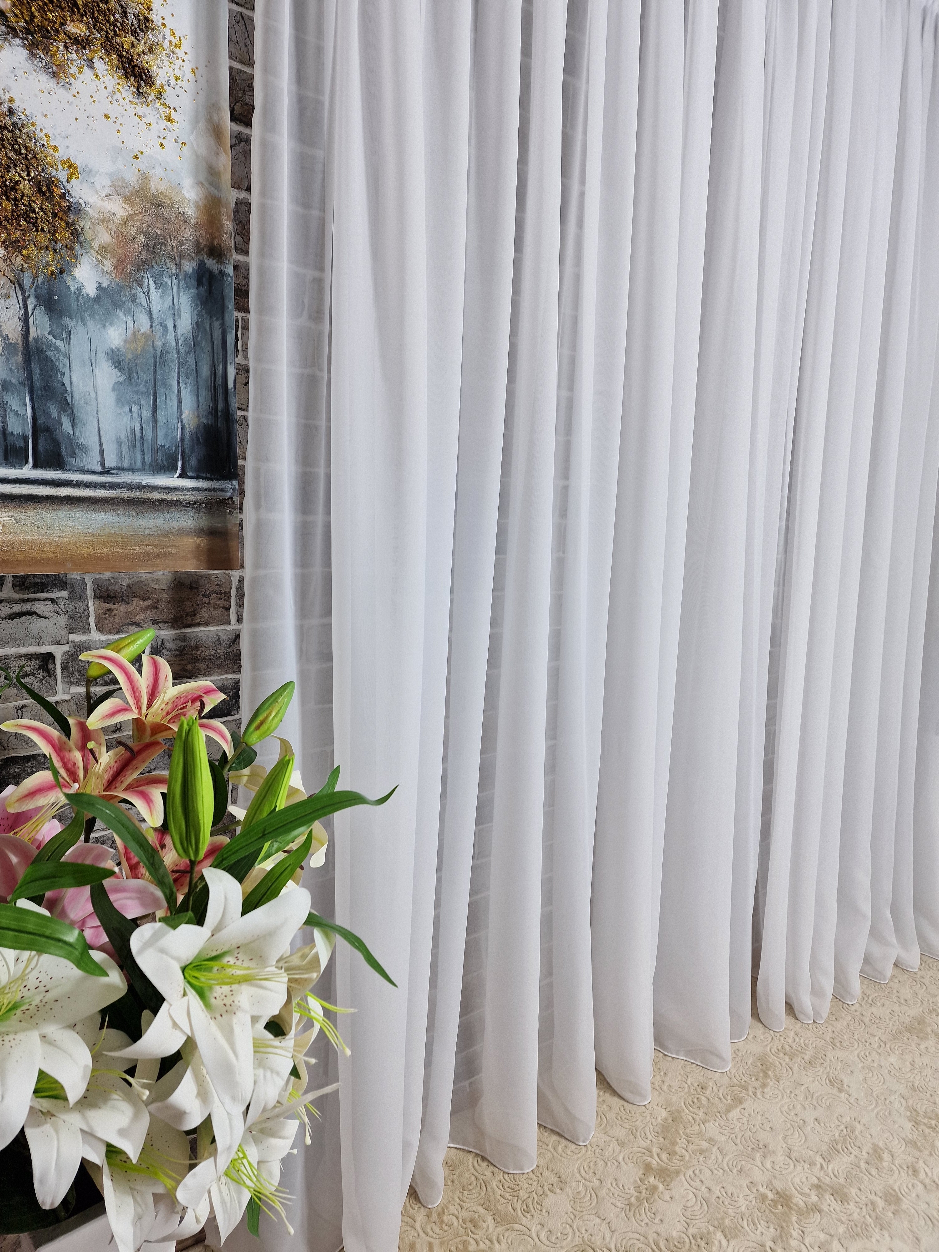 Perdea triplu voal alb - CASABLANCA Perdea triplu voal alb Casa Blanca Curtains & Drapes 45.00 CASABLANCA  CASABLANCA