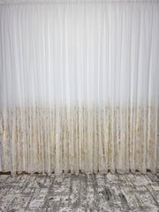 Perdea bamboo confectionata din material plin ca textura, alba cu auriu - CASABLANCA Perdea bamboo confectionata din material plin ca textura, alba cu auriu CASABLANCA  90.00 CASABLANCA  CASABLANCA