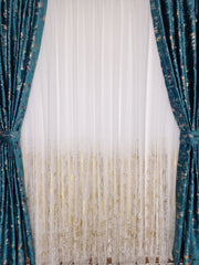 Set complet perdea si draperie, colectia Golden, varianta turcoaz - CASABLANCA Set complet perdea si draperie, colectia Golden, varianta turcoaz CASABLANCA  740.00 CASABLANCA  CASABLANCA