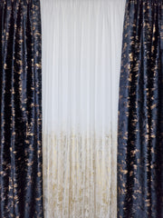 Set complet perdea si draperie, colectia Golden, varianta pe negru - CASABLANCA Set complet perdea si draperie, colectia Golden, varianta pe negru CASABLANCA  740.00 CASABLANCA  CASABLANCA