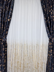 Set complet perdea si draperie, colectia Golden, varianta pe negru - CASABLANCA Set complet perdea si draperie, colectia Golden, varianta pe negru CASABLANCA  740.00 CASABLANCA  CASABLANCA