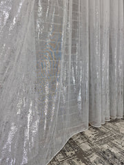 Perdea bamboo confectionata din material plin ca textura, alb cu gri - CASABLANCA Perdea bamboo confectionata din material plin ca textura, alb cu gri CASABLANCA  90.00 CASABLANCA  CASABLANCA