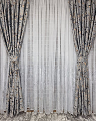 Set complet perdea si draperie, colectia Golden, varianta gri deschis - CASABLANCA Set complet perdea si draperie, colectia Golden, varianta gri deschis CASABLANCA  740.00 CASABLANCA  CASABLANCA